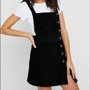 Topshop Black Cordouroy Dress